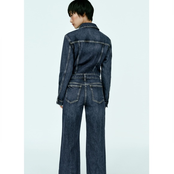 Zara Denim TRF Jumpsuit - Picture 8 of 14